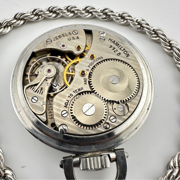 Hamilton Railway Special Lever-Set 6 Adj. Open Face 16s Pocket Watch c. 1964 - Picture 7 of 12